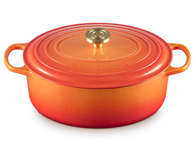 Panela Oval Signature Flamme Dorée, view 3